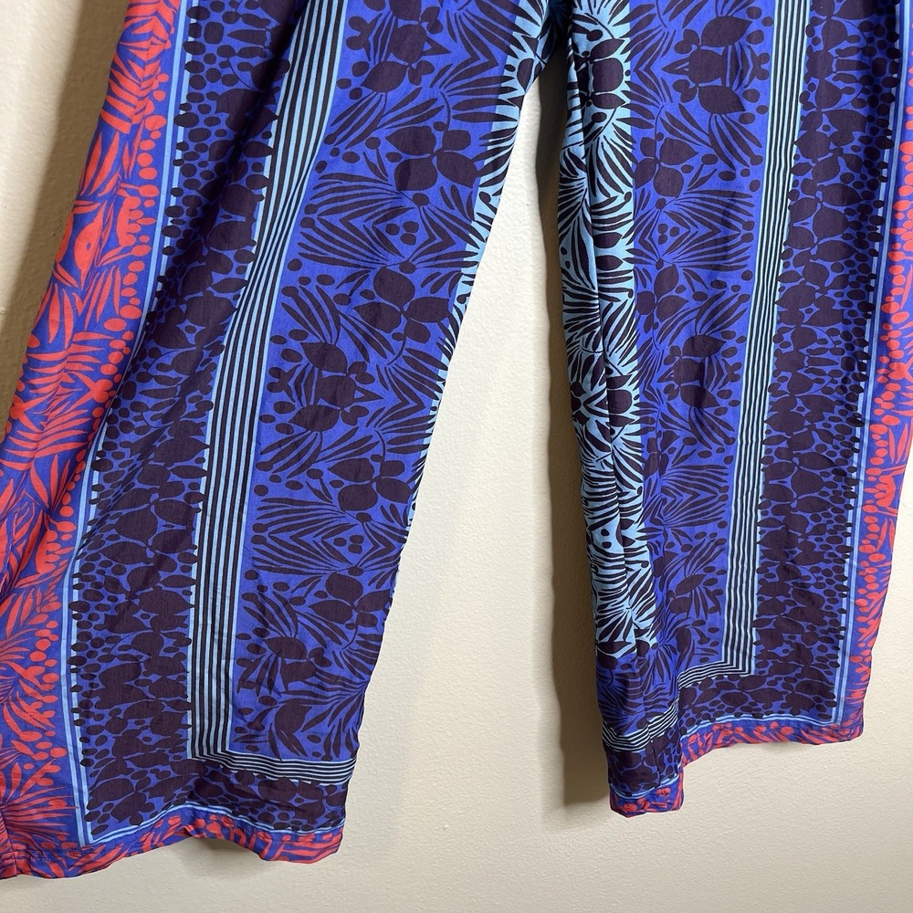 soft surroundings Pull On Pants Vacation Resort Tropical Relaxed Wide L Colorful - Picture 3 of 6